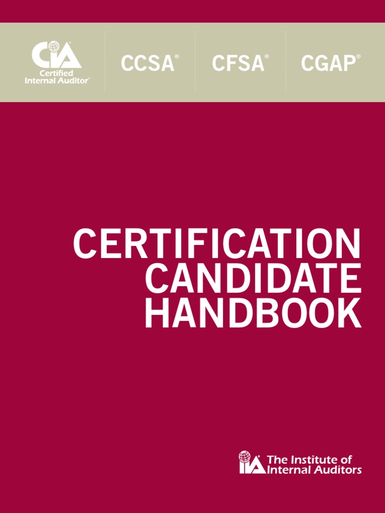 CIA Cfsa Ccsa Cgap Handbook | PDF