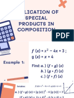 Application of Special Products in Composition