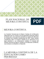 Plan Nacional de Mejora Continua