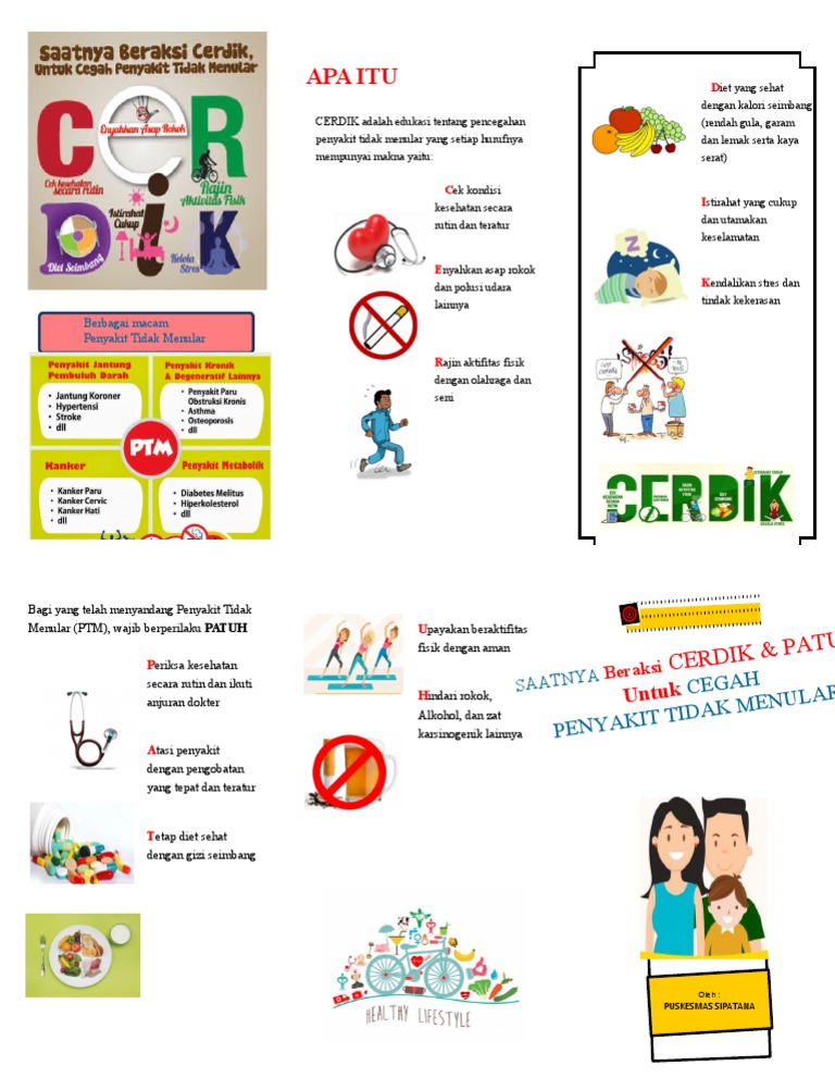 Edukasi Cerdik Cegah Penyakit Tidak Menular | PDF