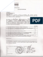 Acta de Consignacion de Documentos