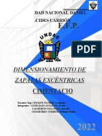 DIMENSIONAMIENTO DE ZAPATAS EXCENTRICAS Grupo5