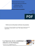 Informe de pasantías sobre funciones de contabilidad y finanzas