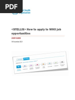 How To Apply To Who Job Opportunities