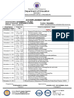 ACCOMPLISHMENT REPORT For OCTOBER STEPH