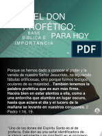 01 El Don Profético Base Bíblica e Importancia para Hoy - Pr. Adolfo Suárez