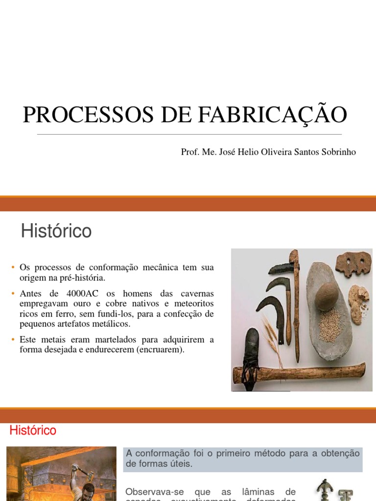 CONFORMAÇÃO - ForJAMENTO - Extrusao e Trefilação - Estampagem (17633 ...