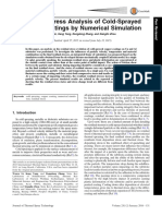 Residual Stress Analysis of Cold-Sprayed