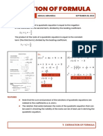 Derivation Formula