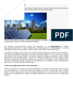 Fontes Alternativas de Energia