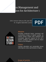 Business Management and Application for Architecture 1