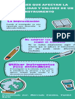 Factores Que Afectan La Confiabilidad y Validez de Un Instrumento