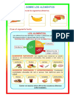 Leemos Sobre Los Alimentos