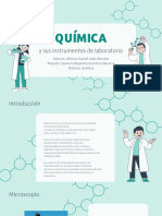 Presentación Trabajo de Química y Ciencia Ilustraciones Moléculas Verde Turquesa