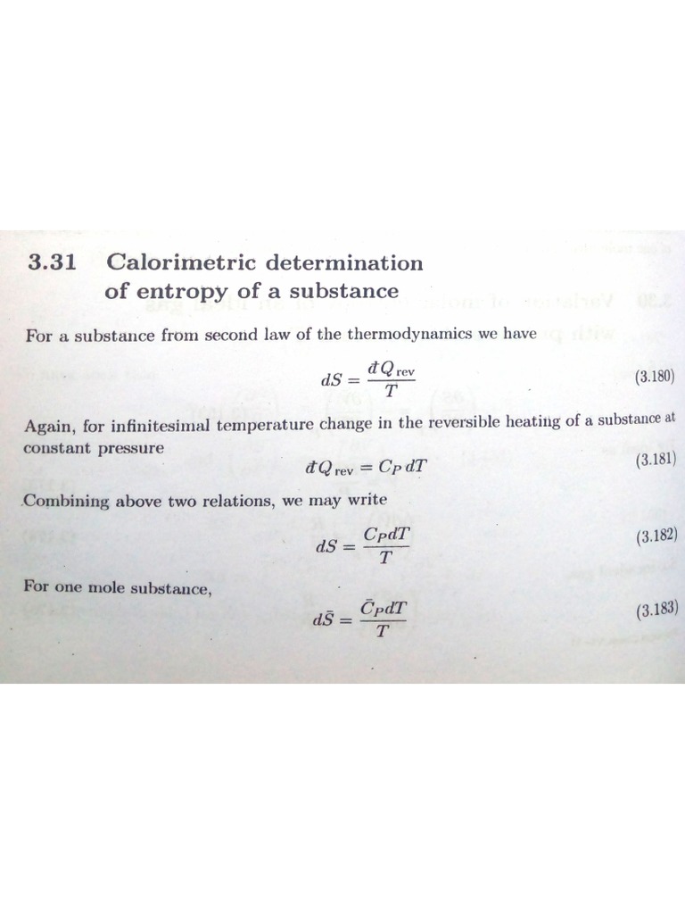 Third Law of Thermodynamics | PDF