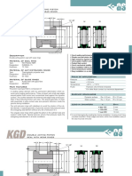 Double Acting Piston Seal With Wear Rings: Description Material of Seal Ring