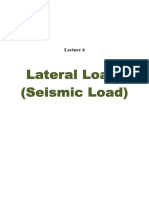 DSS Lecture Note 4 - Lateral Loads - Seismic Load