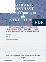 Compare-Contrast Essay Structures Presentation