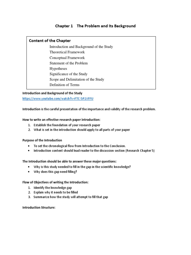 Research Chapter 1 Pdf Hypothesis Theory