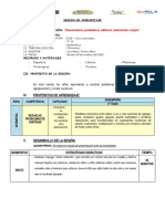 Sesión de Aprendizaje de Matemática - 04 de Octubre