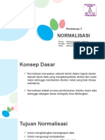 Pertemuan 5 Normalisasi