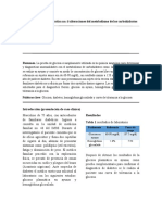 Práctica No. 6 Alteraciones Del Metabolismo de Los Carbohidratos