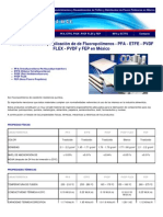Fluoropolimeros - Pfa - Etfe - Pvdf - Pvdf Flex y Fep - Venta - Distribucion - Aplicacion - En Mexico