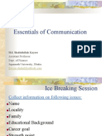 Essentials of Communication: Md. Shahidullah Kayser