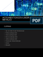 Actiunea Toxica A Unor Ioni Metalici