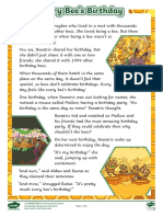 T e 1663677091 Year 2 Every Bees Birthday Differentiated Reading Comprehension Activity - Ver - 1