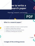 Lecture Slides How To Write A Research Paper