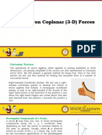 Lesson 3-Topic 1 - Systems of Non-Coplanar (3-D) Forces