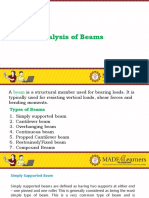 Lesson 5-Topic 1 - Analysis of Beams
