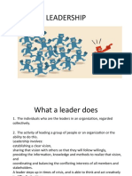 How Leaders Lead