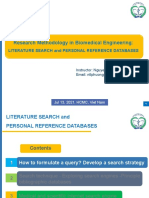 ResMethod - Literature Search and Personal Reference Databases - Y2019