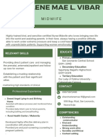 Green and White Modern Professional Resume