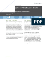 Forrester Customer Experience Drives Revenue Growth 21 June 2016