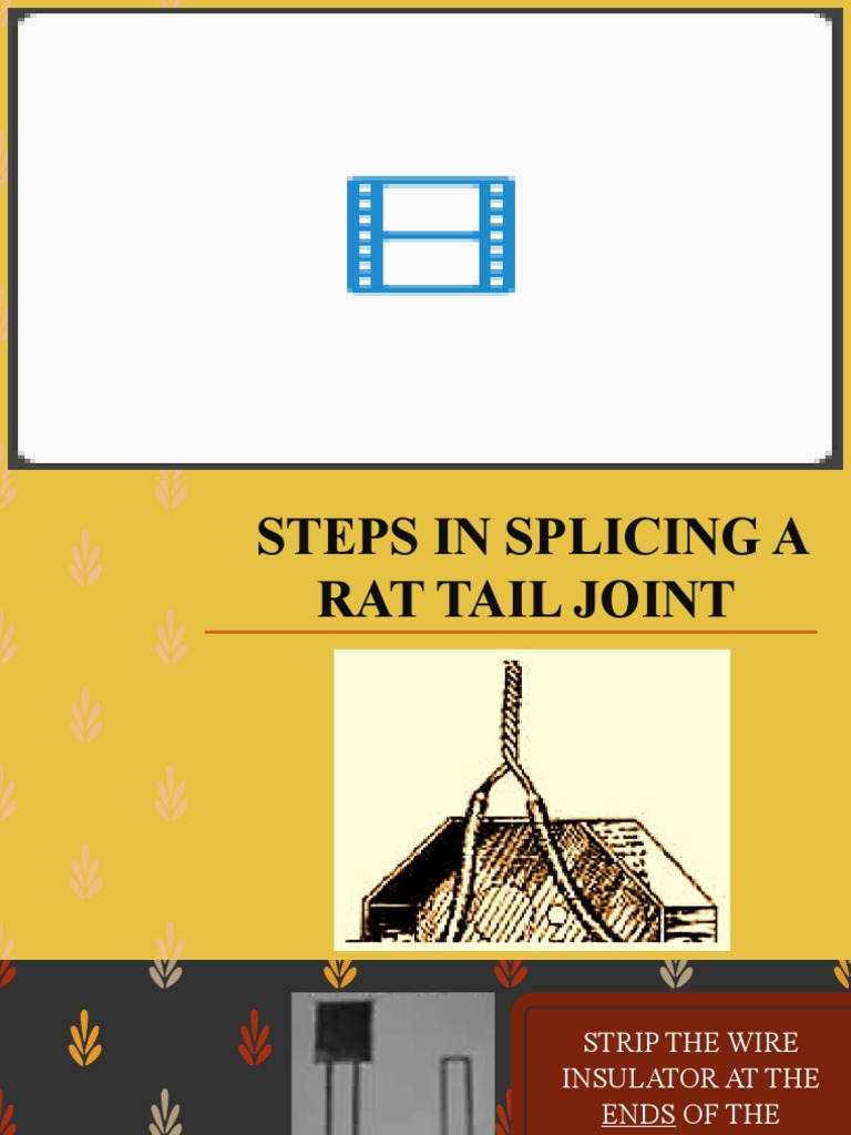 Steps for Splicing a Rat Tail Joint | PDF