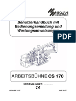 Arbeitsbühne: Benutzerhandbuch Mit Bedienungsanleitung Und Wartungsanweisungen