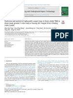 Prediction and analysis of replaceable scraper wear of slurry shield TBM in dense sandy ground A case study of Sutong GIL Yangtze River Crossing Cable Tunnel