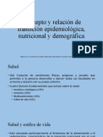 En. Concepto y Relación de Transición Epidemiológica, Nutricional y Demográfica