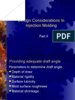 Design Considerations in Injection Molding