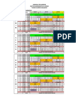 Jadwal Tanpa Hari Sabtu