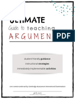 Ultimate Guide to Teaching Arguments