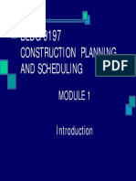 Construction Planning - Module No.1