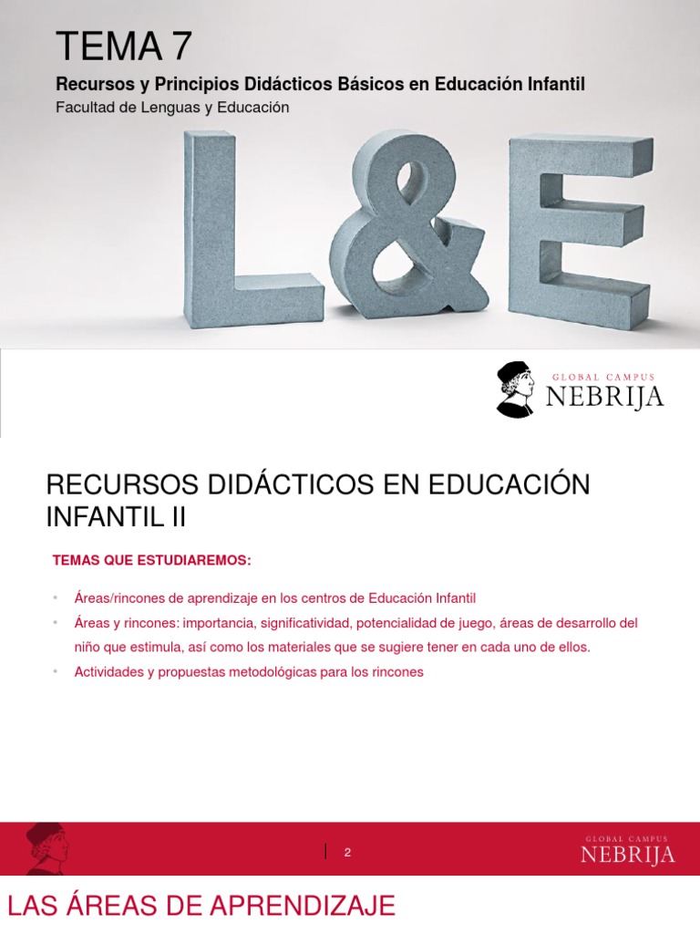 Tema 7: Recursos y Principios Didácticos Básicos en Educación Infantil ...