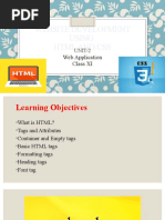 U-2 Website Development Using HTML & CSS Class XI 2020-21