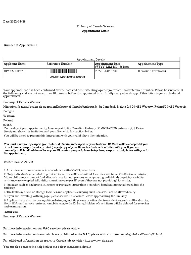 Documents For Vac Appointment Us Visa