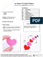 Miniature Heart Amigurumi Crochet Pattern v1