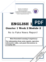 ENGLISH 10 - Q1 - Mod2 - Writing A News Report